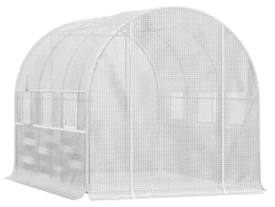 Obrázek produktu pro Folieový skleník – tunelový skleník pro rostliny | Barva: bílá | Rozměry: 200 x 295 x 200 cm