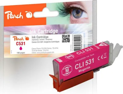 Immagine prodotto di Peach Patrone Canon CLI-531, 6121B002 magenta kompatibel