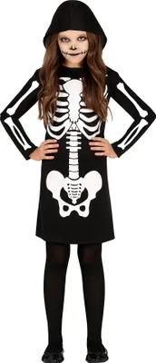 Obrázek produktu pro Creepy dívčí kostým Kostlivka Halloween 2026 10-12 let