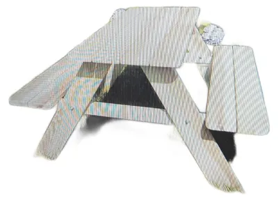 Produktbild von Gartenbank Holz 2 Sitzer natur 90 x 90,7 x 49 cm