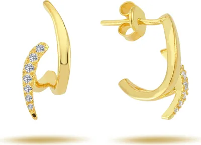 Produktbild von Creolen Diamanten Ohrschmuck 585'er Gelbgold