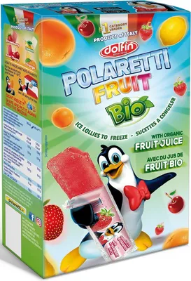 Obrázok produktu pre VODNÝ ĽAD NA ZMRAZENIE (10 x 40 ml) 400 ml - POLARETTI OVOCIE (DOLFIN)