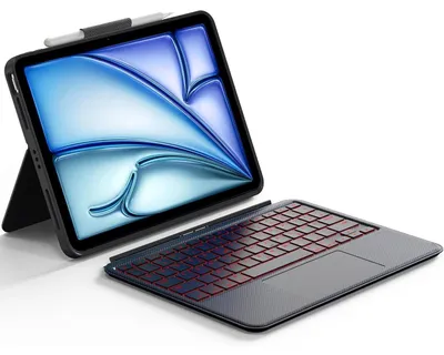 Obrázok produktu pre Kryt na klávesnicu s dotykovým panelom pre iPad Air 11/10,9 palca a iPad Pro 11 palcov, odnímateľný, s podsvietením