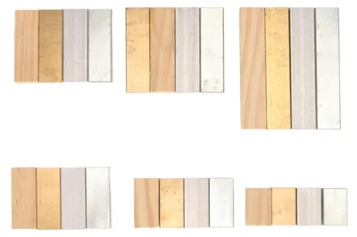 Produktbild von 24-teiliges Set wissenschaftlicher Dichtewürfel aus Kupfer, Aluminium, Eisen und Holz – fein polierte Dichteblöcke für Labor und Schule