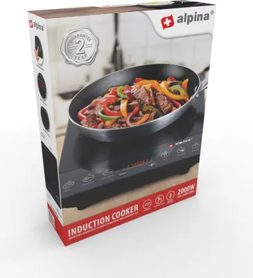 Immagine prodotto di Alpina 1-Pits Inductiekookplaat 2000W Zwart