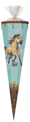 Produktbild von Nestler Schultüte DreamWorks Spirit Riding Free 2 eckig mit Tüllverschluss 85cm