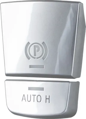 Obrázek produktu pro Kryt tlačítka elektronické ruční brzdy ve stříbrné / chromové barvě pro