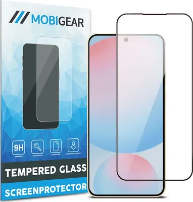 Produktbild von Mobigear Premium  Samsung Galaxy S24 FE Panzerglas Gehärtetes Glas Displayschutz - Hüllenfreundlich