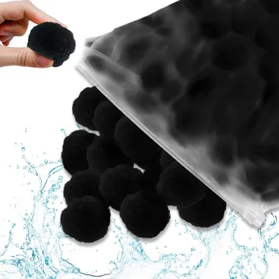Produktbild von Kulki filtrujące do filtrów piaskowych 700g Kulki filtrujące do systemu filtrów piaskowych Filtr piaskowy zastępuje piasek filtracyjny 25kg (700g, czarny) CEEDIR
