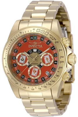 Zdjęcie produktu dla Invicta Speedway 50496 Zegarek Męski - Mechanizm Kwarcowy - Stal Nierdzewna z Czerwoną Tarcza - 39 mm