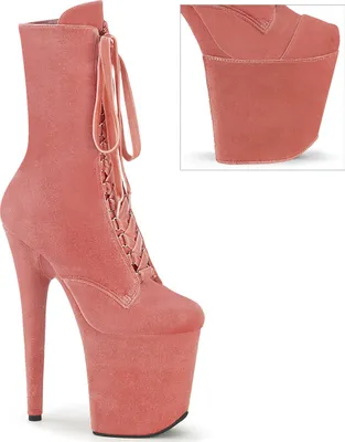 Produktbild von FLAMINGO-1045VEL Damen Booties von Pleaser, Pink , EU 35, US 5