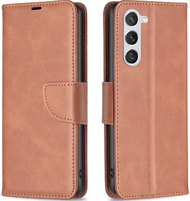 Produktbild von Mobigear Excellent  Samsung Galaxy S24 Hülle Klapphülle Geldbörse - Braun