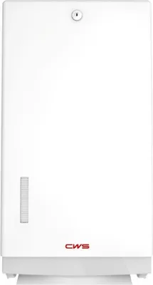 Produktbild von CWS Faltpapierspender 4620000 Universal, weiß, Kunststoff, mit Schloss