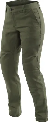 Productafbeelding van Dainese Chinos dames motorbroek, textiel, groen, maat 24