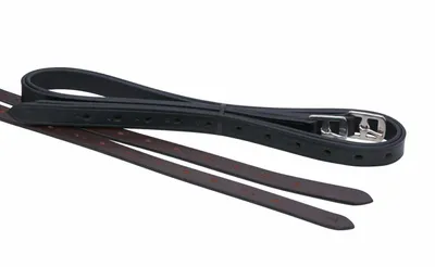 Produktbild von Steigbügelriemen aus Leder für Kinder PONY/Shetty 015/15 in Schwarz