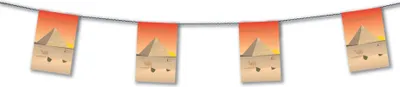 Productafbeelding van Feestguirlande Egypte, 4 meter - universele maat