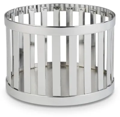 Metallkorb poliert Ø 15 x 10,5 cm Edelstahl