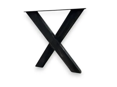 Produktbild von Tischbeine X 74x71cm, Profil 10x5cm, Rohe