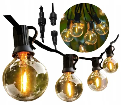 Immagine prodotto di Ekspand | Ghirlanda luminosa da giardino - 15 m - 20 luci - Luce calda - A risparmio energetico