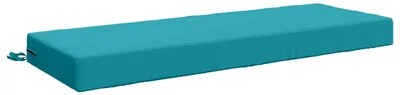 Productafbeelding van Zitkussen SOEST, 100% polyester, turquoise, 120 x 40 x 10 cm