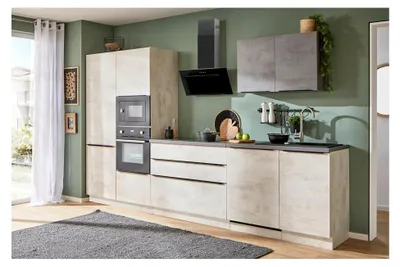 Produktbild von Einbauschrank für Backofen und Mikrowelle in Chromix Weiß - Hochschrank mit viel Stauraum - 60 x 210 x 58 cm (B/H/T)