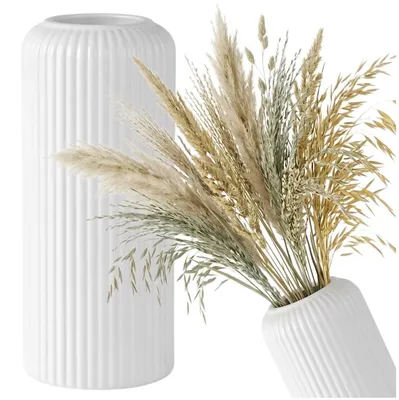 Obrázek produktu pro Univerzální váza s bílými pruhy, moderní, minimalistická, dekorativní