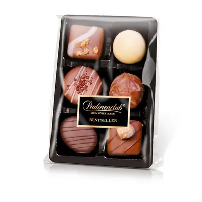 Produktbild von Pralinenbote - 6 handgefertigte Pralinen von deutschen Chocolatiers, 75 g