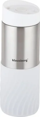 Immagine prodotto di Klausberg tazza termica 400ml acciaio inox 18/8 bianco KB7635