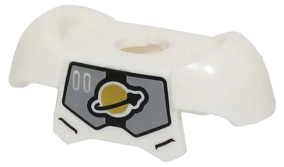 Productafbeelding van LEGO Wit minifiguur borstplaat (78643pb10) – nieuw