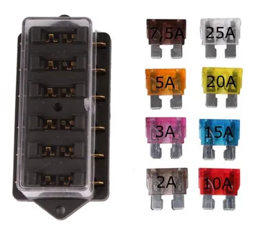 Produktbild von 6 fach Sicherungshalter SI6A + 8 KFZ Sicherungen