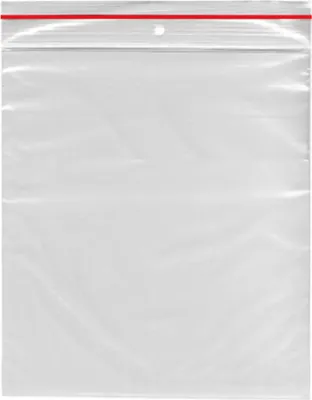 Produktbild von 1000 Schnellverschlussbeutel LDPE 120 x 120 mm transparent mit Eurolochung