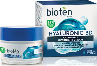 Produktbild von Bioten Hyaluronic 3D Anti-Falten Nachtcreme, 50 ml