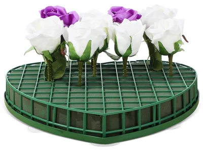 Image de Bloc de mousse florale en forme de cœur avec ventouse
