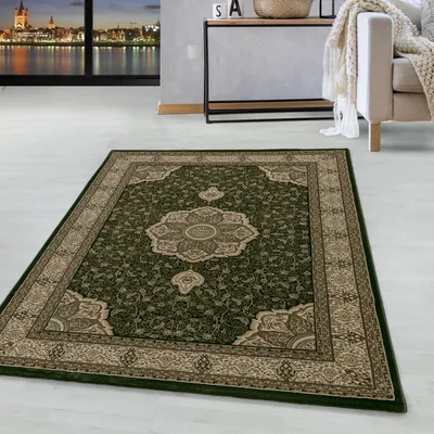 Produktbild von Homebyhome Orientteppich, Klassischer Teppich für Wohnzimmer mit Ornament-Muster, Pflegeleicht & Elegant, Grösse: 80x150 cm
