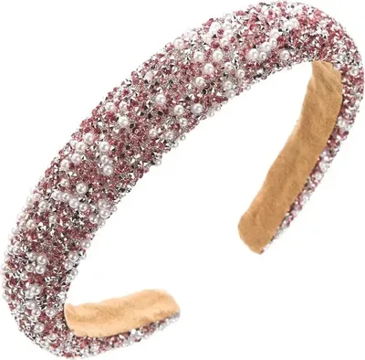 Produktbild von Elegantes rosa Stirnband GI-30176 für jeden Anlass KP30176
