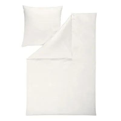 Produktbild von ESTELLA Atelier Uni-Satin Bettwäsche-Garnitur VALETTA Farbe elfenbein Größe 135x200 + 80x80 cm