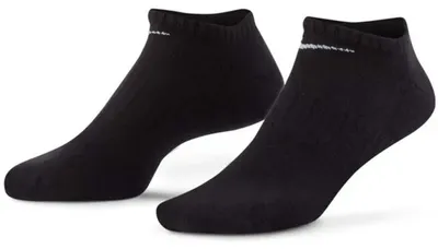 Produktbild von Nike Everyday Cushioned No-Show-Trainingssocken (3er-Pack) schwarz schwarz L