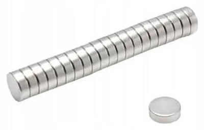 Image de Aimant néodyme, cylindrique, MW 8x2,6 N38, 100 pièces