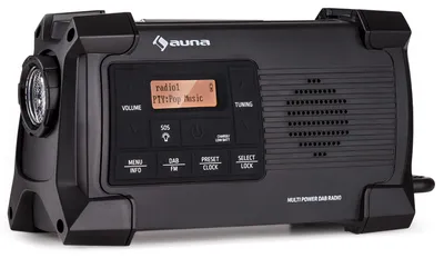 Produktbild von Auna Radio, Aufladbares DAB-Radio, DAB Plus Radio mit Bluetooth, Radio mit Batterie, DAB/DAB+/FM, Küchenradio mit LCD Display, Wecker, Retro-Radio Klein, Radio mit Netzstecker, USB & Streaming, 1W