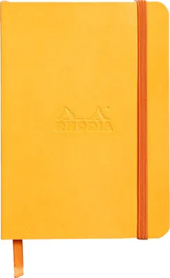 Produktbild von Rhodia flexibles Notizbuch A6 72 Bl liniert, Papier 90g, Narzisse 117316C