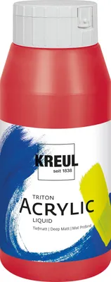 Produktbild von KREUL 17027, Rot, Acrylfarbe, Flüssigkeit, 750 ml, 1 Stück(e)
