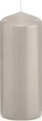 Produktbild von Wiedemann Stumpenkerzen Zinn Hellgrau Ø 60 x 185 mm, 16 Stück, 61 Brenndauer