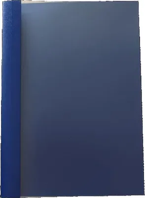 Produktbild von Bindemappen, Noblessestruktur, VE= 100 St., glasklar, dunkelblau 7 mm