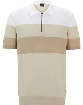 Image de Boss - Polo « Trieste » pour homme, jersey GT19299 (XXL) (beige clair)