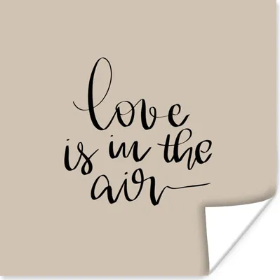 Produktbild von MuchoWow® Poster Valentinstag für Männer - Sprichwörter - Liebe 75x75 cm - Wand Dekoration