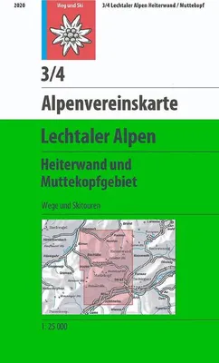 Obrázok produktu pre DAV mapa alpského spolku 03/4 Lechtalské Alpy Heiterwand a Muttekopfgebiet 1 : 25 000