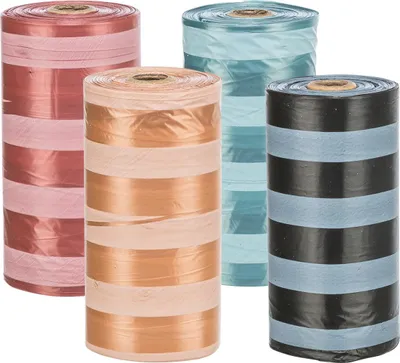 Produktbild von TRIXIE Hundekotbeutel, Schwarz, Blau, Grün, Pink, Kunststoff, 20 Stück(e), Sichtverpackung