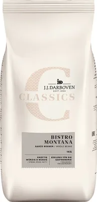 Produktbild von J. J. Darboven Classics BISTRO MONTANA Café Crème, 1000g Bohnen