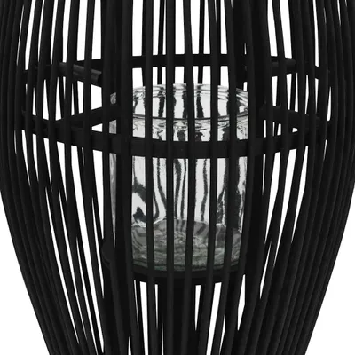 Obrázok produktu pre vidaXL Závesný svietnik Bamboo Black 60 cm