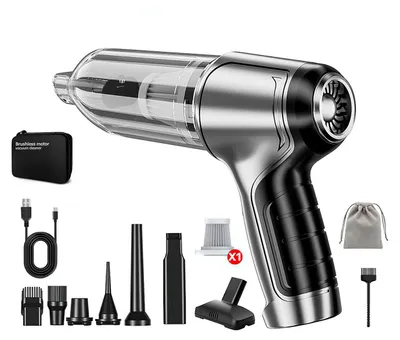 Produktbild von 15000Pa Kabelloser Auto-Staubsauger, 3-in-1, Type-C, Tragbar, Hochleistungs-Sauger für Auto & Zuhause